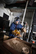 Worker With Glass Vase