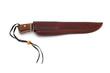 knife with leather sheath
