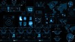 HUD pantalla futurista