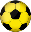 Fußball gelb-schwarz