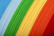 Colored paper, cross section, background stacked in wedges