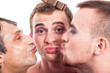 Cute transvestites kissing