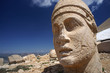 Detail of a head of antique statue on Nemrut mountain