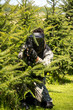 men playing paintball