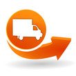 livraison sur bouton web orange