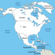 North America - vector map