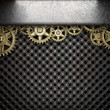 gear wheels on metal background