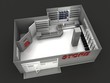 Illustration of automobile store - minimarket