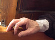the hand of an elderly man