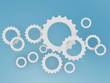 gear shape cloud on blue sky