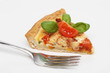 Quiche on plate