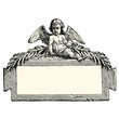 Vector: angel frame angel frame