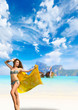 Young woman on the beach