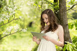 Girl with tablet