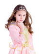 Young girl dressed as a princess