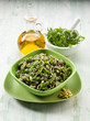 Foto: integral pasta with arugula pesto integral pasta with arugula pesto