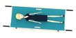 3d render of cartoon character on stretcher