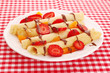 crepes with strawberry