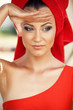 Lady in red