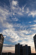 Evening sky in the city
