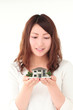 Photo: 若い女性、住宅イメージ 若い女性、住宅イメージ