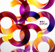 Colorful abstract swirl background