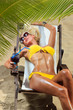 woman at the summer lounge