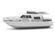 Illustration: Beautiful white yacht Beautiful white yacht