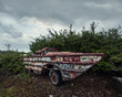 rusty old trailer