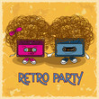 Music flyer with cassette tapes