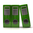 Illustration of green folders