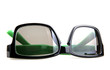 glasses on isolated white background