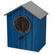 Blue starling house icon