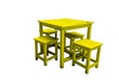 old wood table and chair set