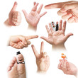 Finger - Handzeichen - Set