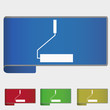 Vector illustration web bookmark - roller