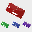 Vector illustration tag - roller
