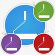 Vector illustration sticker - roller