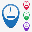 Vector illustration web buttons pointer - roller