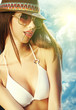 Photo: portrait of a beautiful girl in the sky portrait of a beautiful girl in the sky