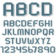 Stickers of alphabet letters and numbers