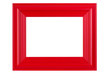 Rot lackierter Holzrahmen - Red varnished picture frame