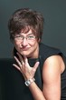 Funny mature woman looking sceptically