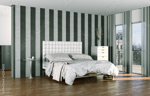 Illustration: Wohndesign - Schlafzimmer modern Wohndesign - Schlafzimmer modern