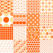 seamless retro dot pattern print