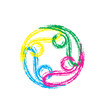 Teamwork 4 swooshes logo vector