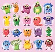 Illustration: Мультфильма милые монстры Мультфильма милые монстры