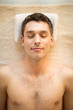 man in spa