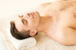 man in spa