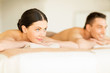 couple in spa